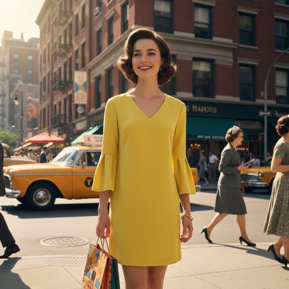 Donna Morgan Long Sleeve Sheath Dress - Picture 2 of 7
